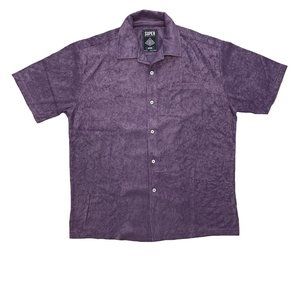TERRY CLOTH SS CAMP COLLAR SHIRTS